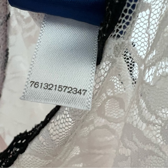 Apt.9 Chemise with Straps Womens XL Floral Black Lace Trim Retro Classic Ivory - Picture 7 of 7